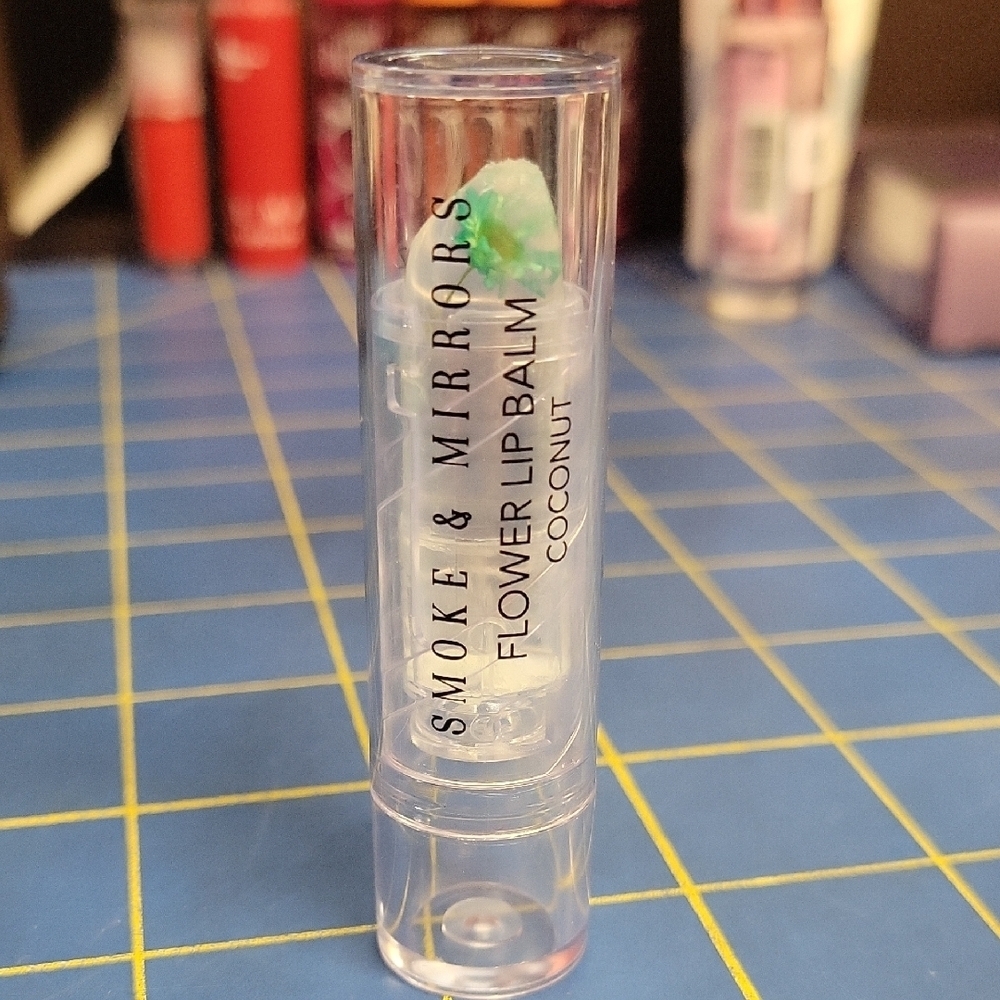 Smoke & Mirrors Flower Lip Balm - Coconut 3.6g New